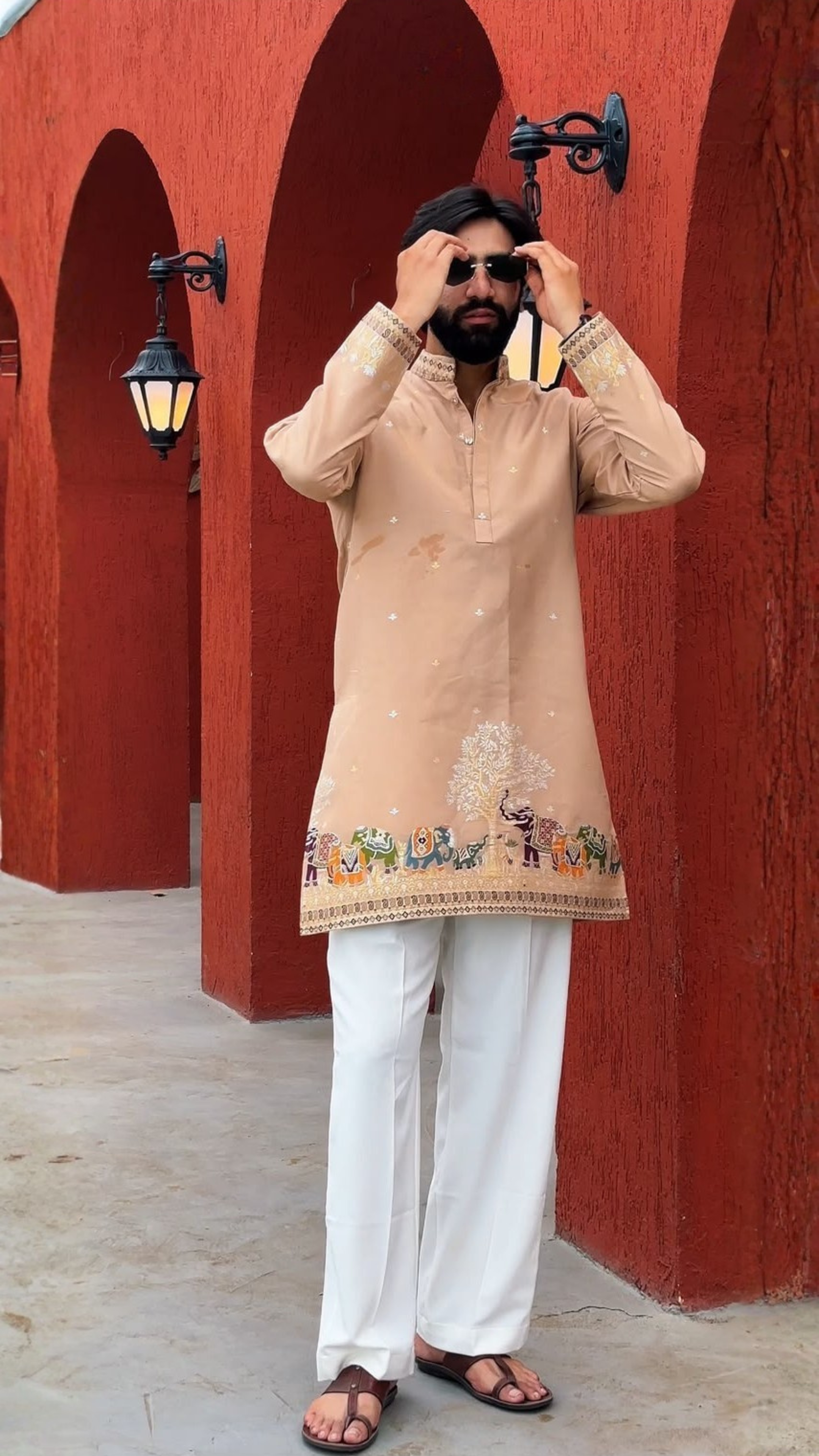 BEIGE KALPGAJ EXCLUSIVE KURTA