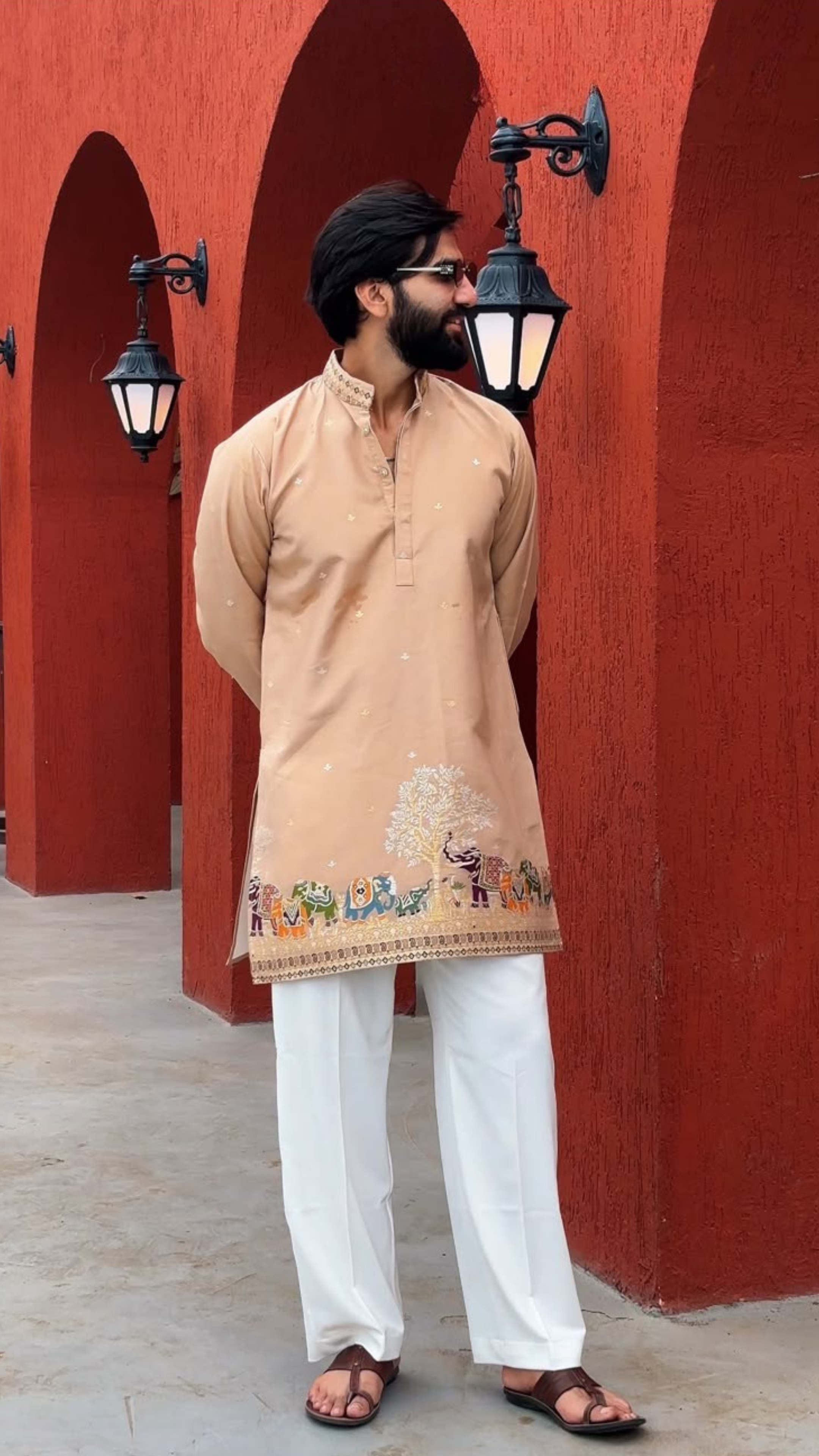 BEIGE KALPGAJ EXCLUSIVE KURTA