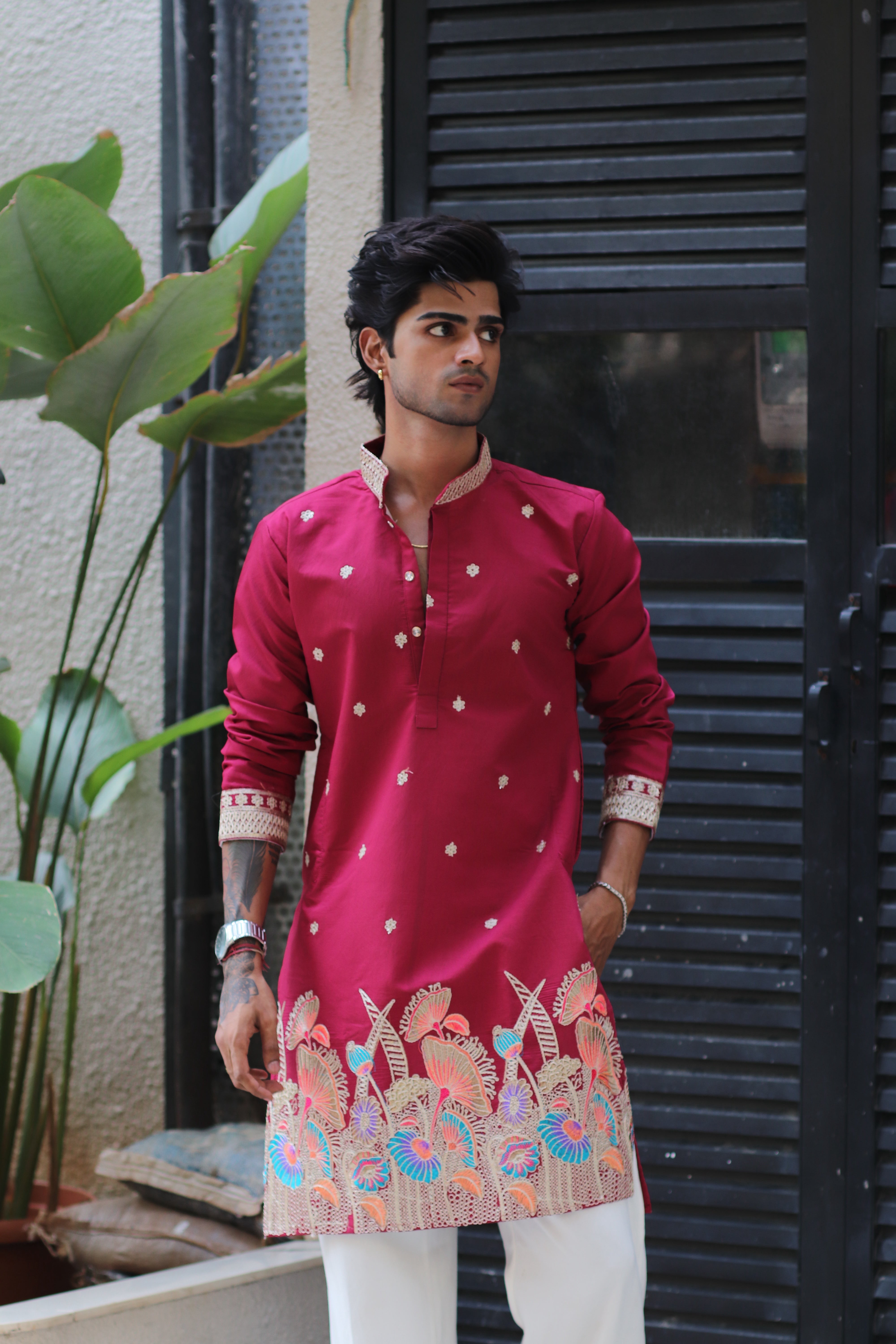 RANI GULZAR DORI EMBROIDERED EXCLUSIVE KURTA