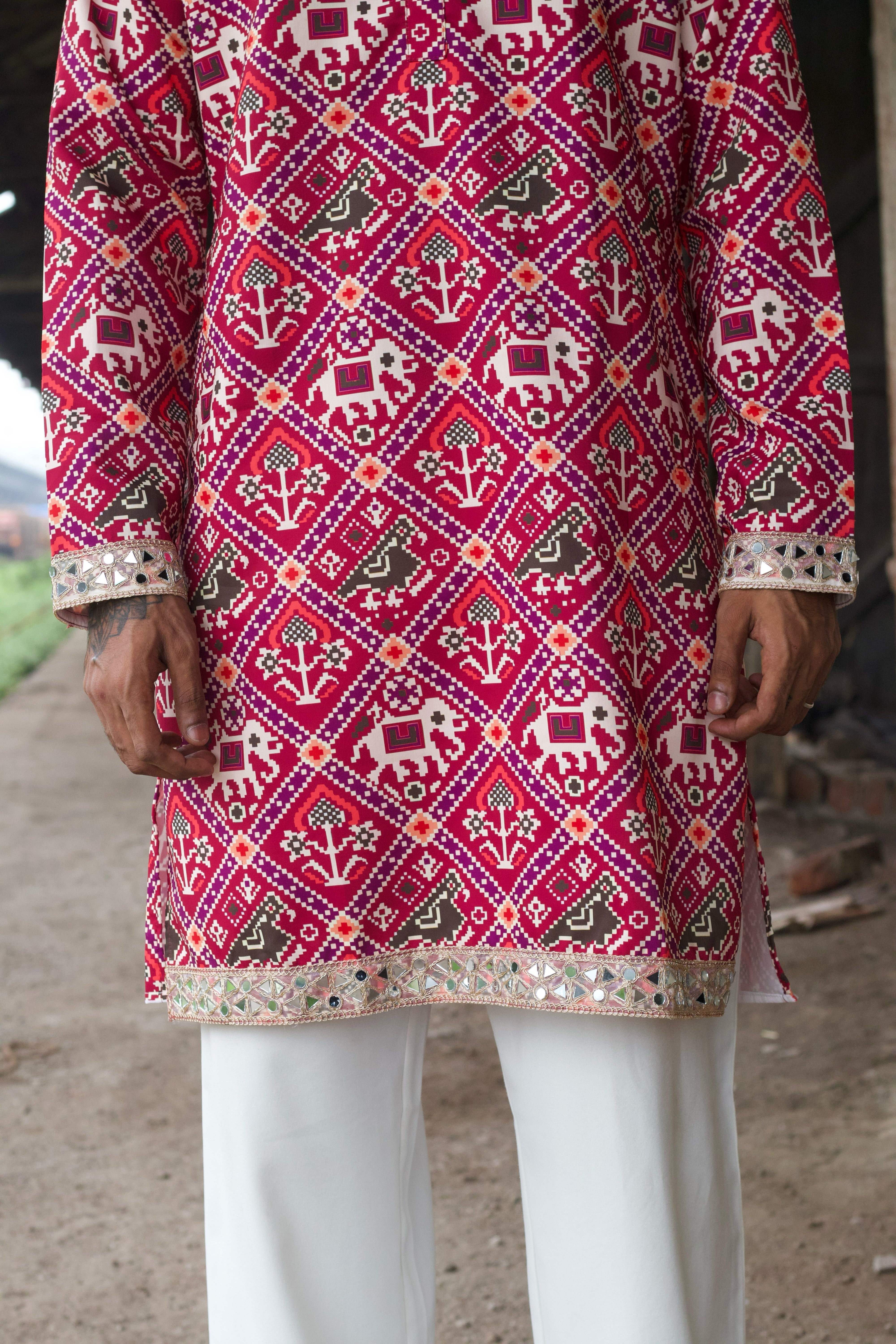 MANEK PATOLA PRINTED EXCLUSIVE KURTA