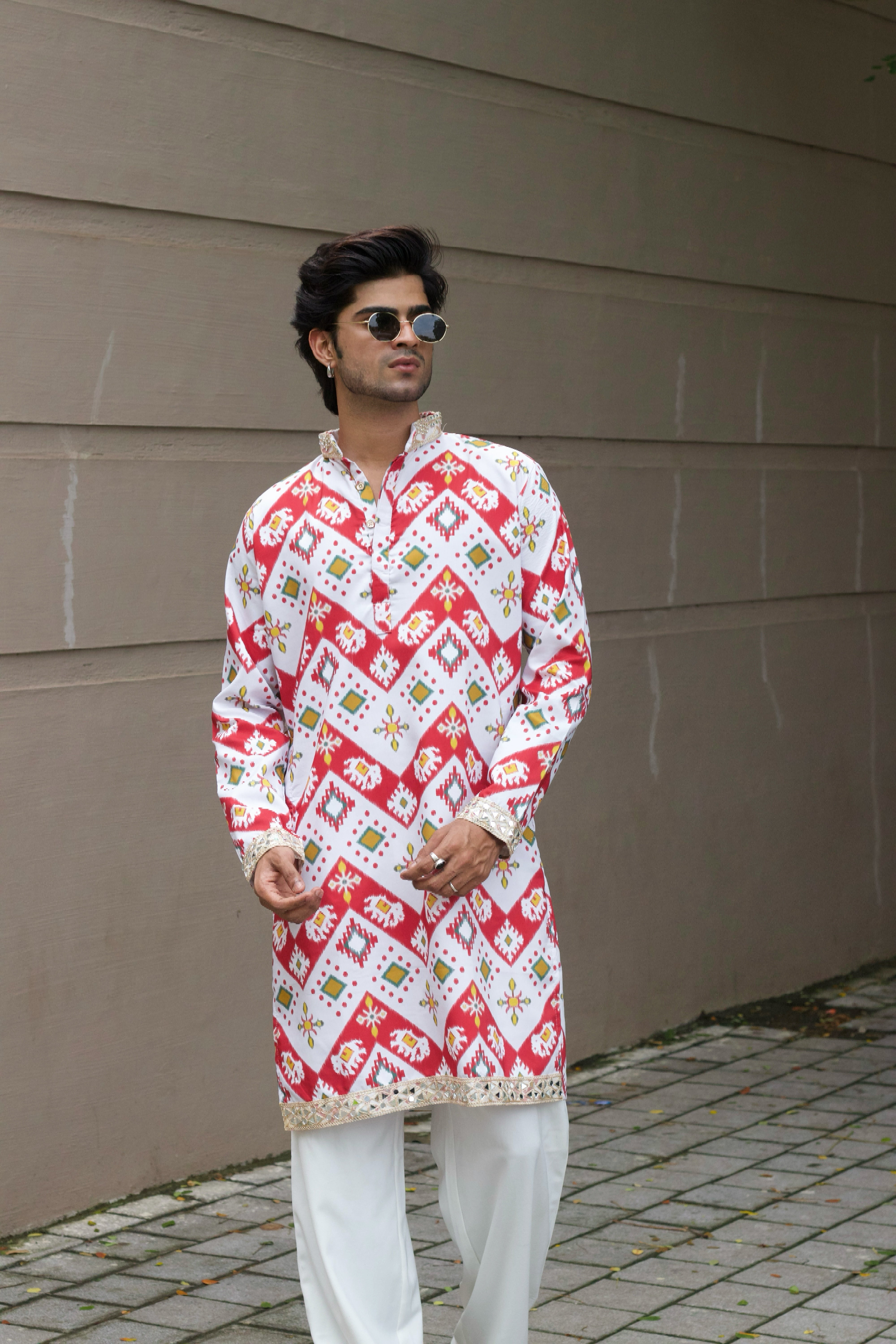 AIRAVAT PRINTED DESIGNER KURTA