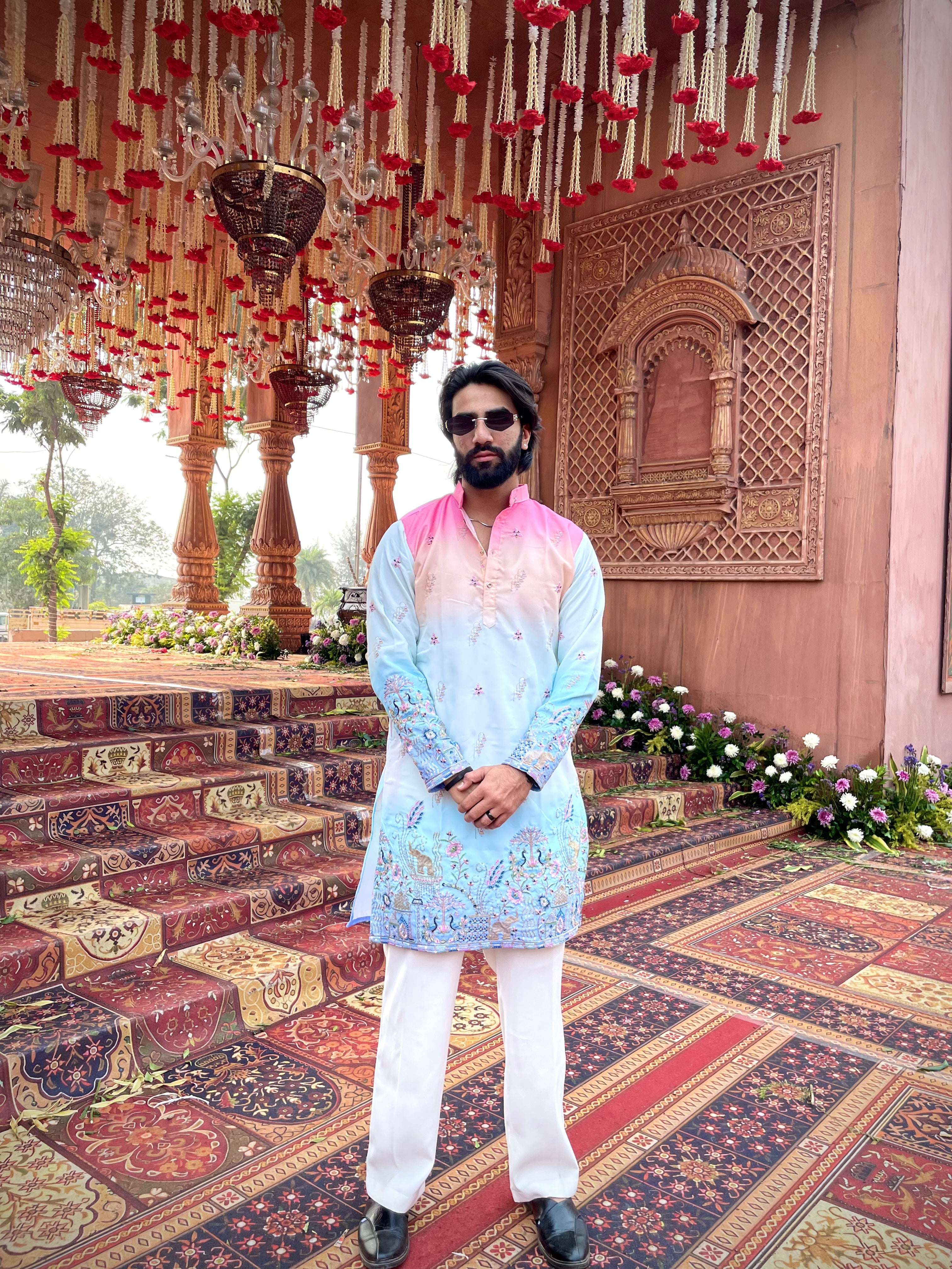 CARNIVAL THEMED EMROIDERED EXCLUSIVE KURTA