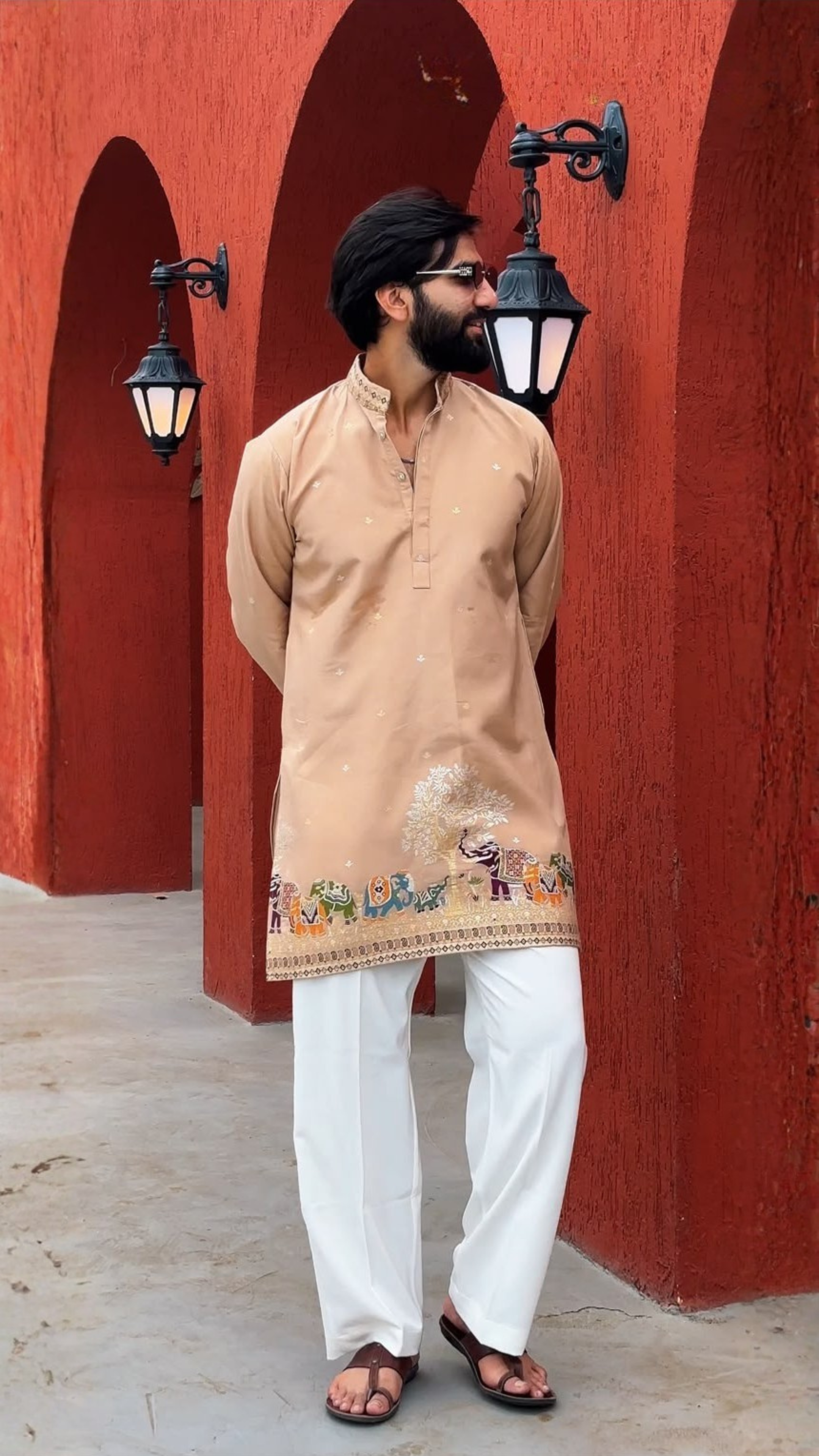 BEIGE KALPGAJ EXCLUSIVE KURTA