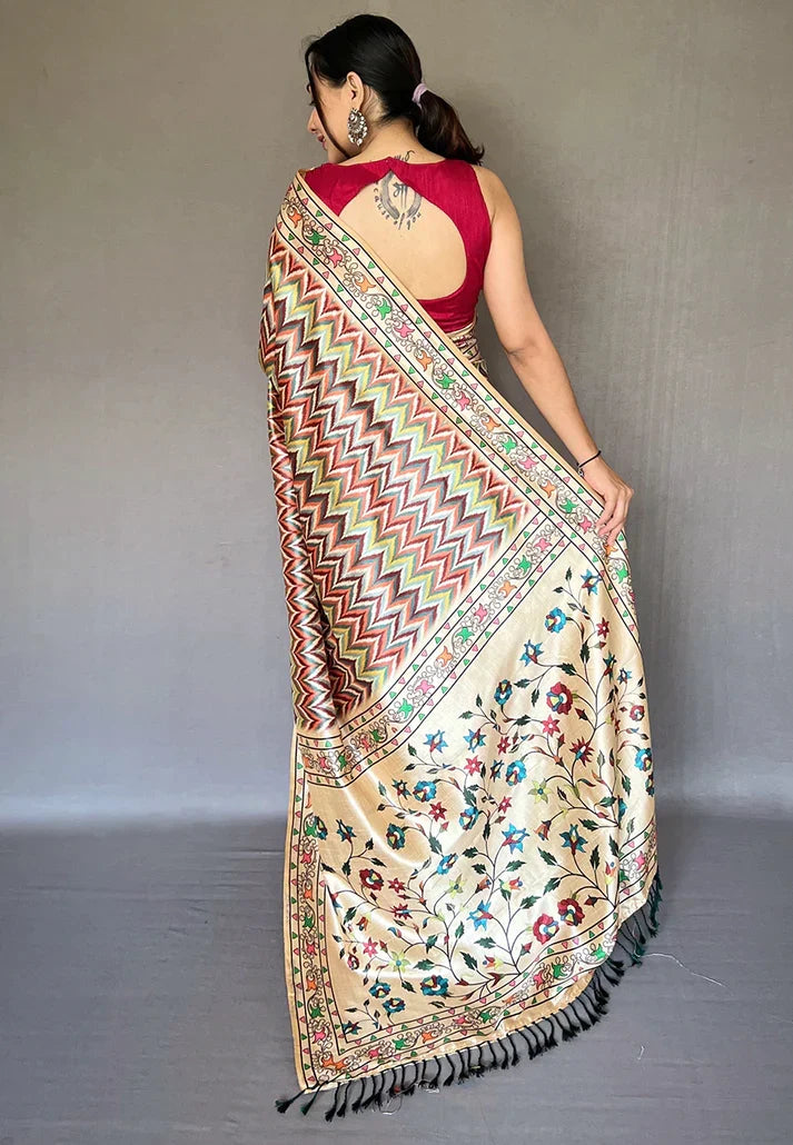Pure Diva Vol.2 Diva Green Ikat Printed Saree