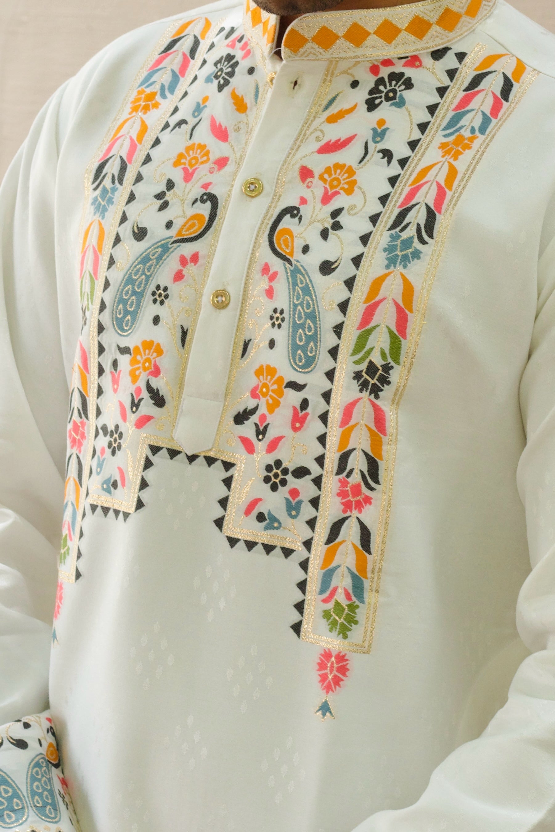 MOR TORAN SELECTED JACQUARD DESIGNER KURTA