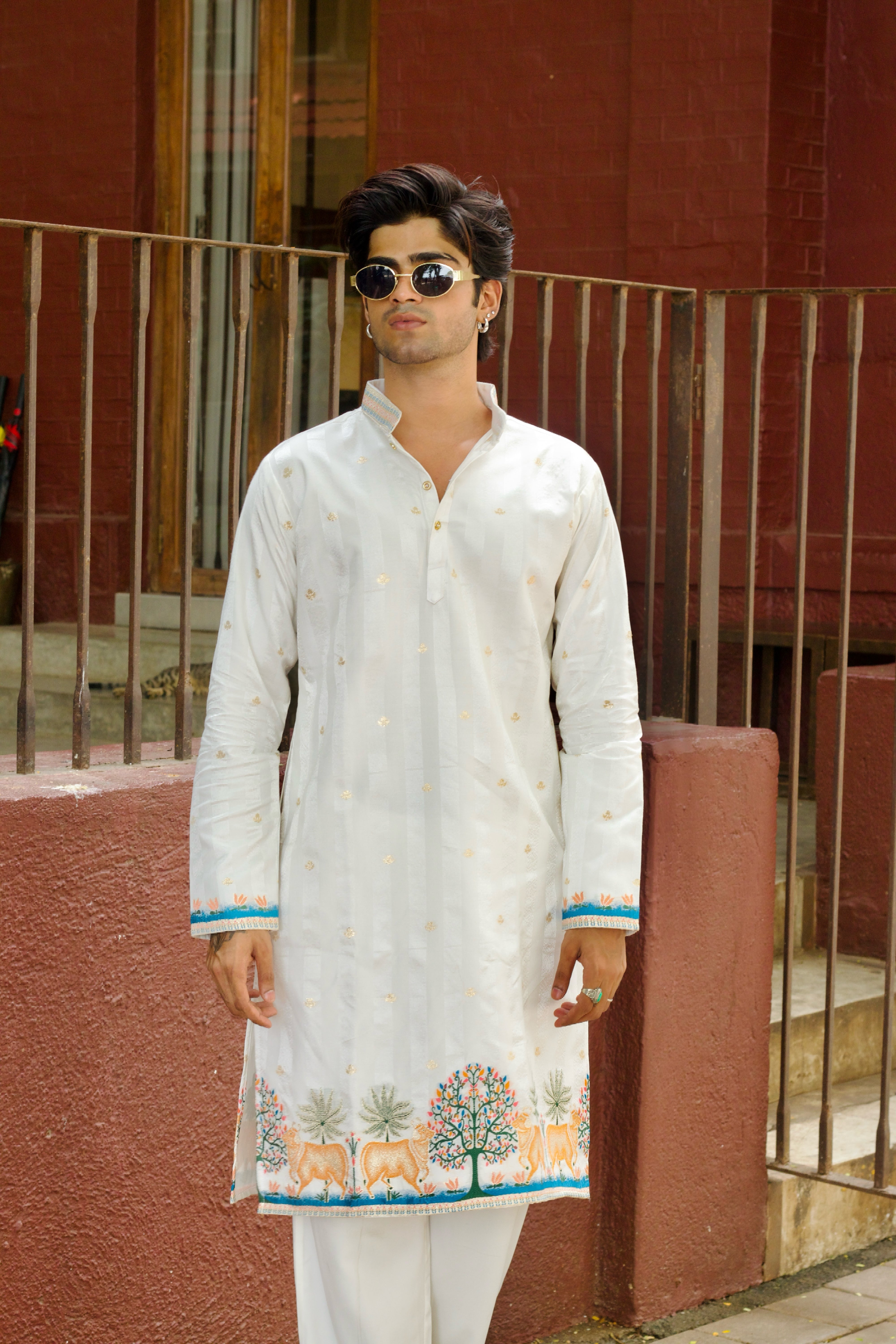 GAURI TRADITIONAL SELECTED JACQUARD DESIGNER KURTA