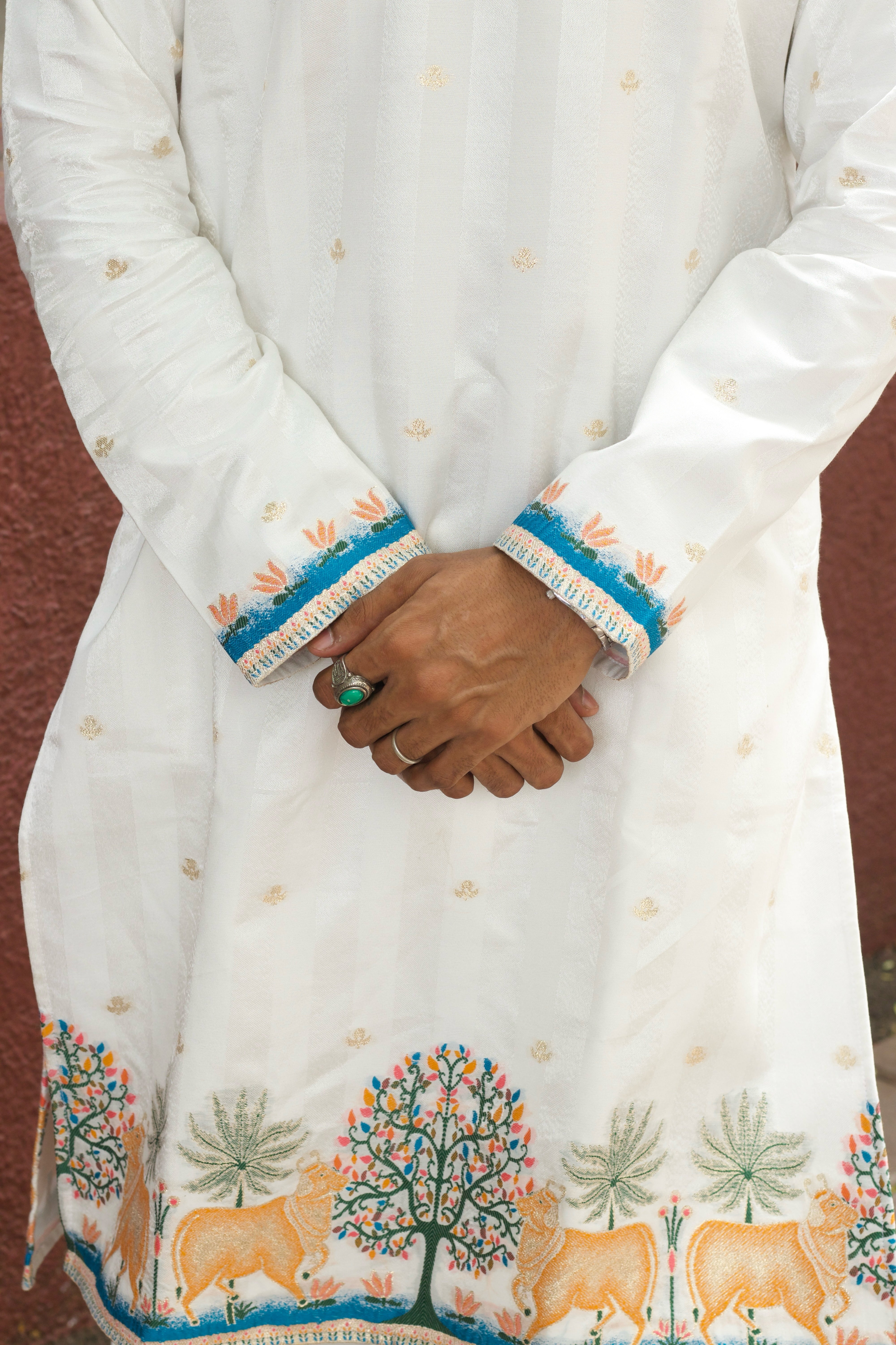 GAURI TRADITIONAL SELECTED JACQUARD DESIGNER KURTA