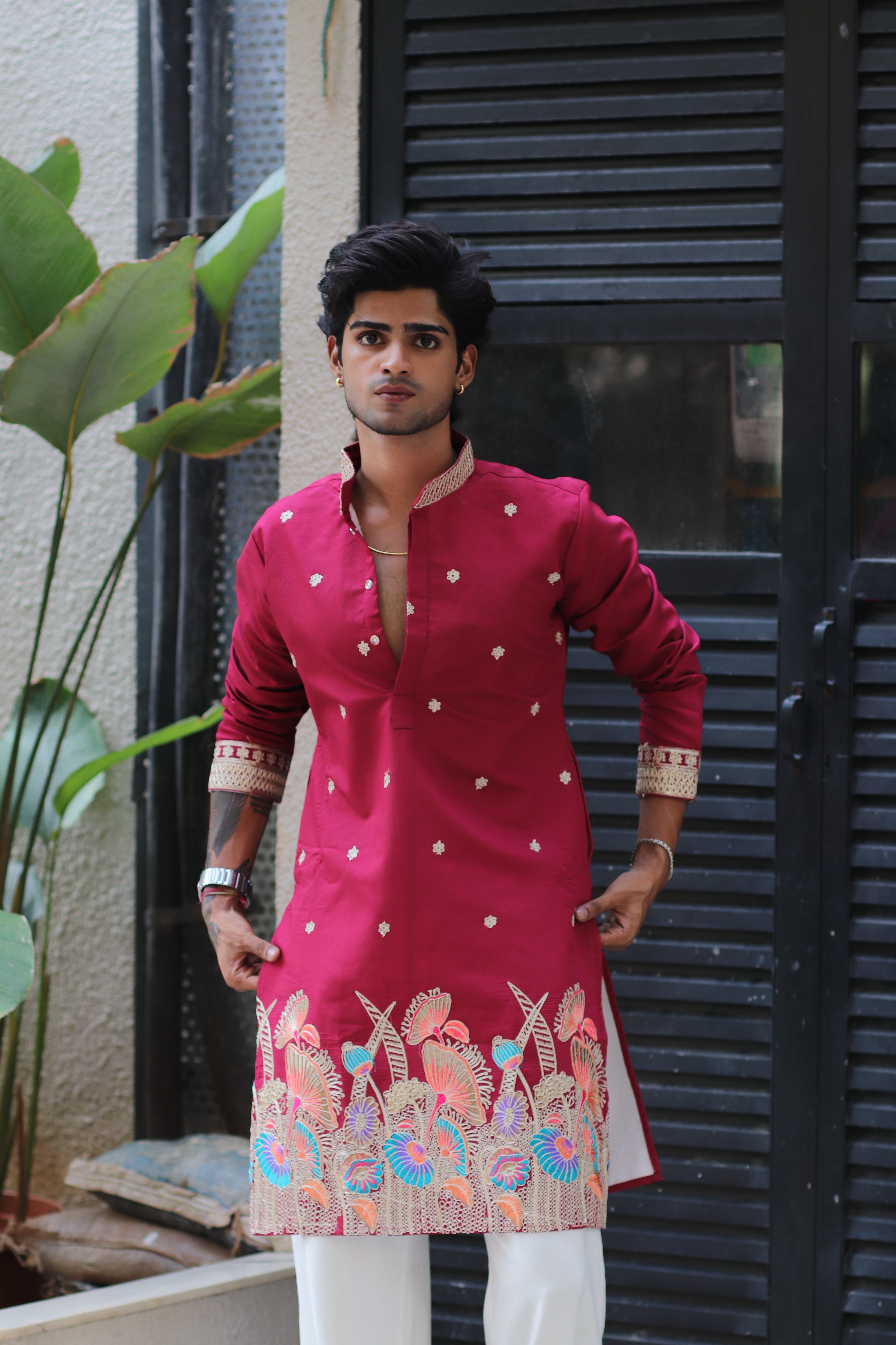 RANI GULZAR DORI EMBROIDERED EXCLUSIVE KURTA