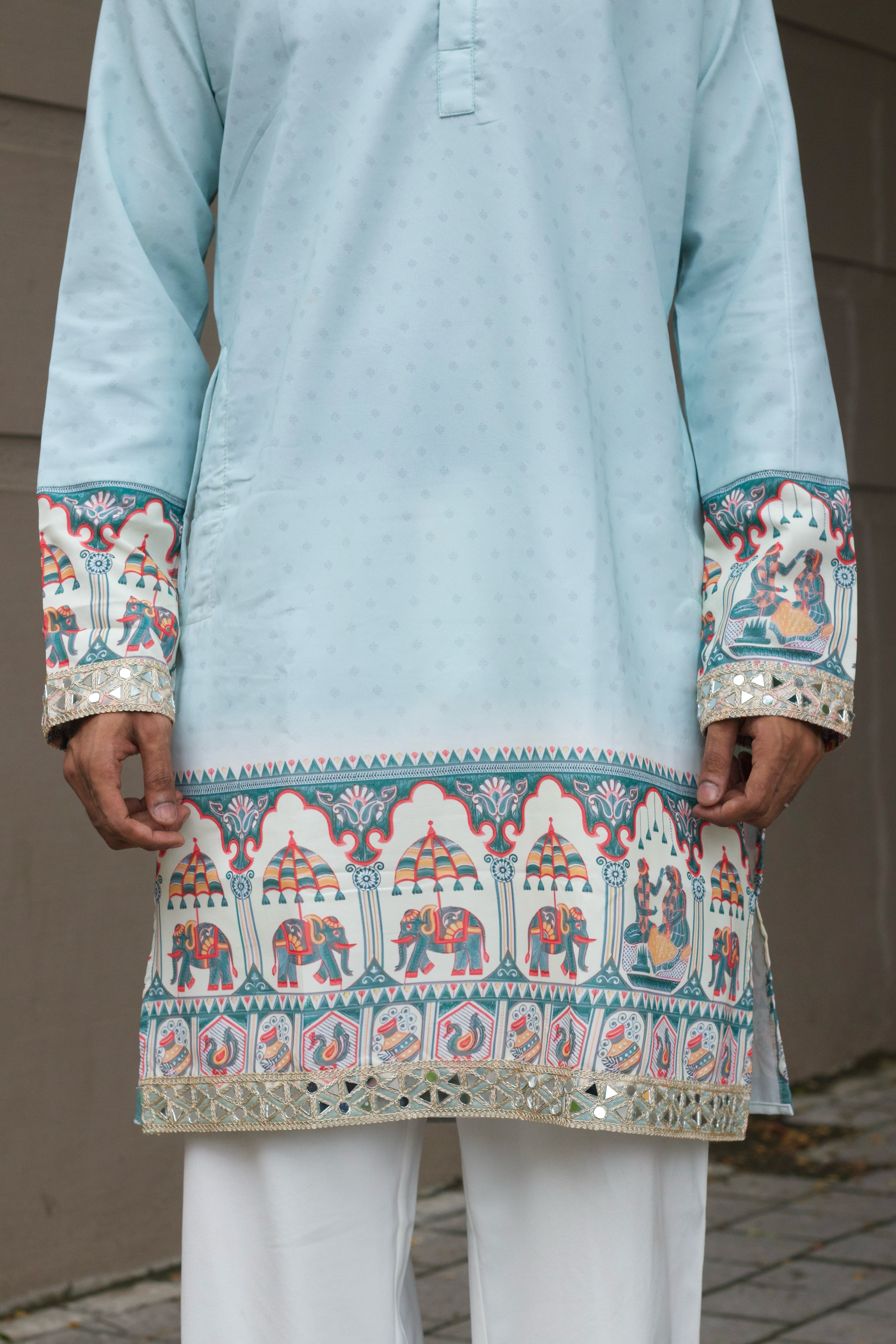 SHUBH GAJ PRINTED DESIGNER KURTA