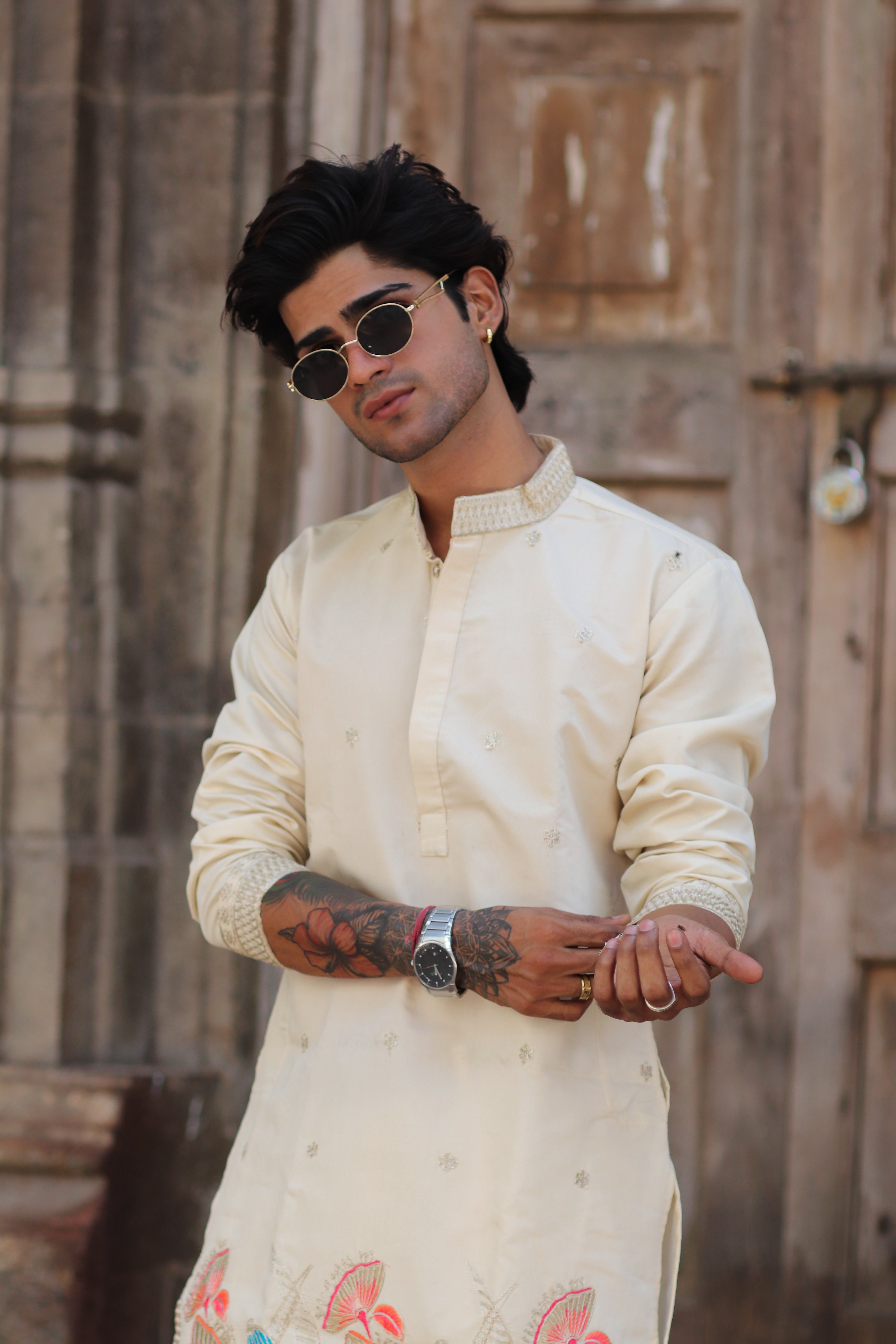 GULBAGH DORI EMBROIDERED KURTA