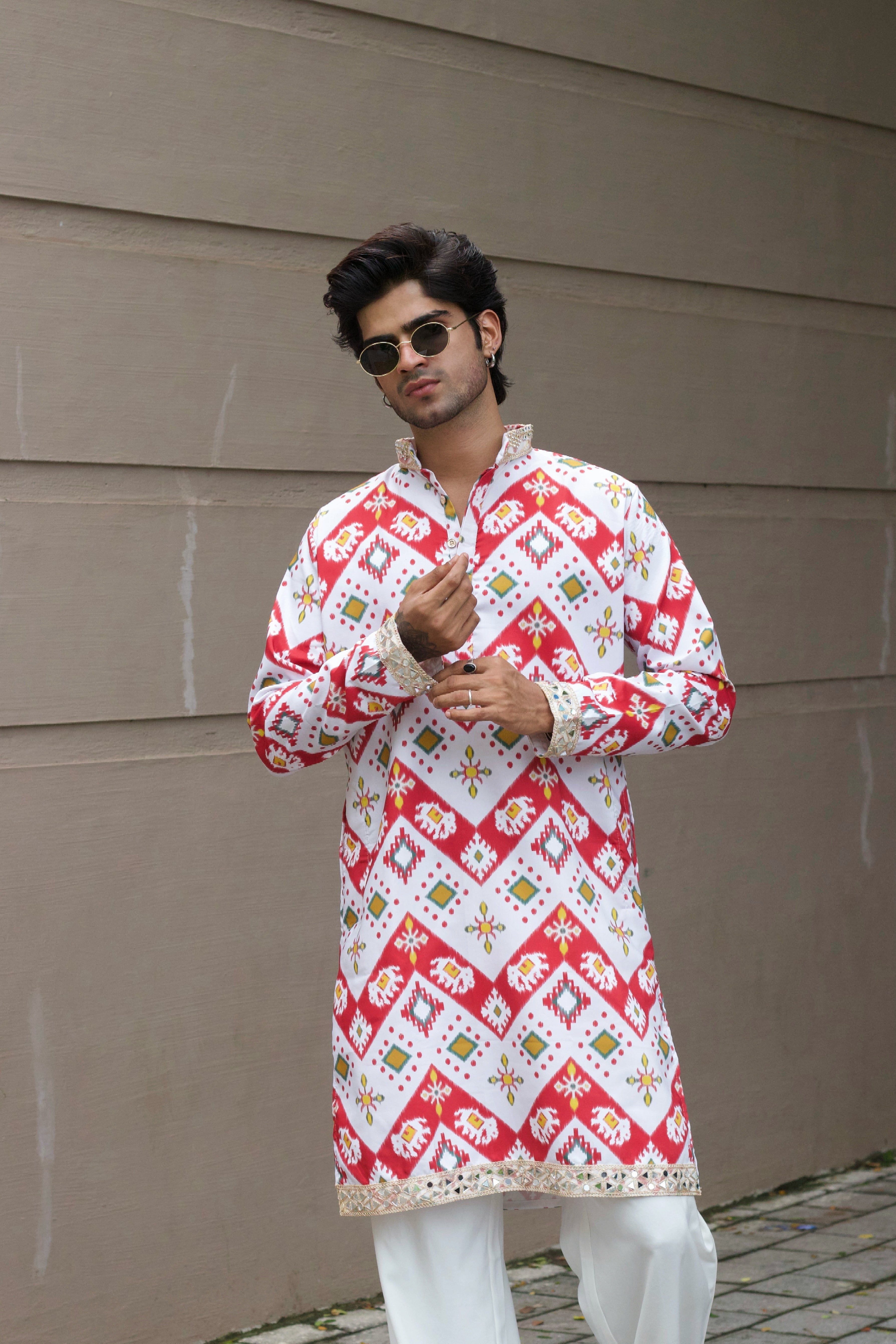 AIRAVAT PRINTED DESIGNER KURTA