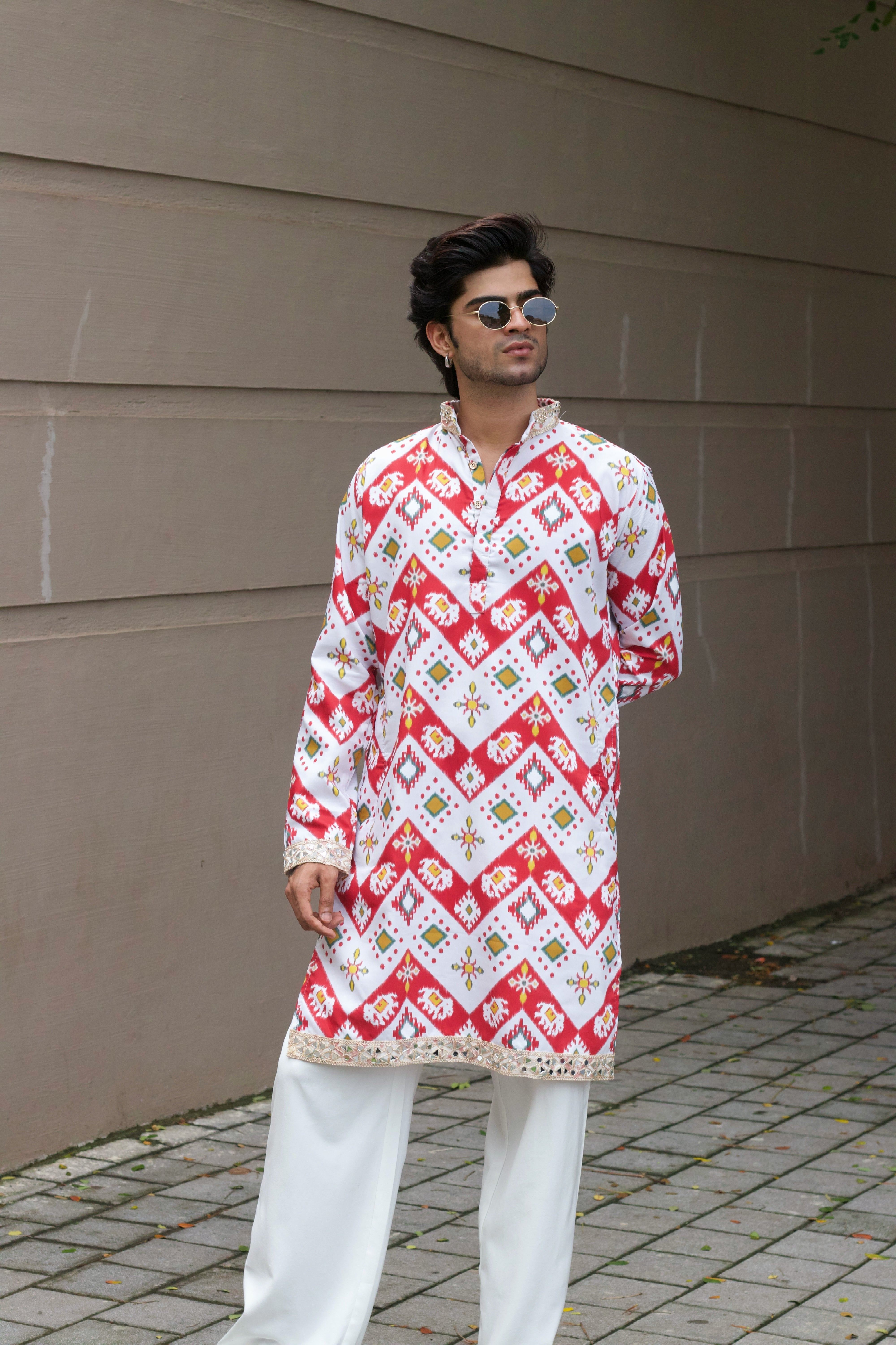 AIRAVAT PRINTED DESIGNER KURTA