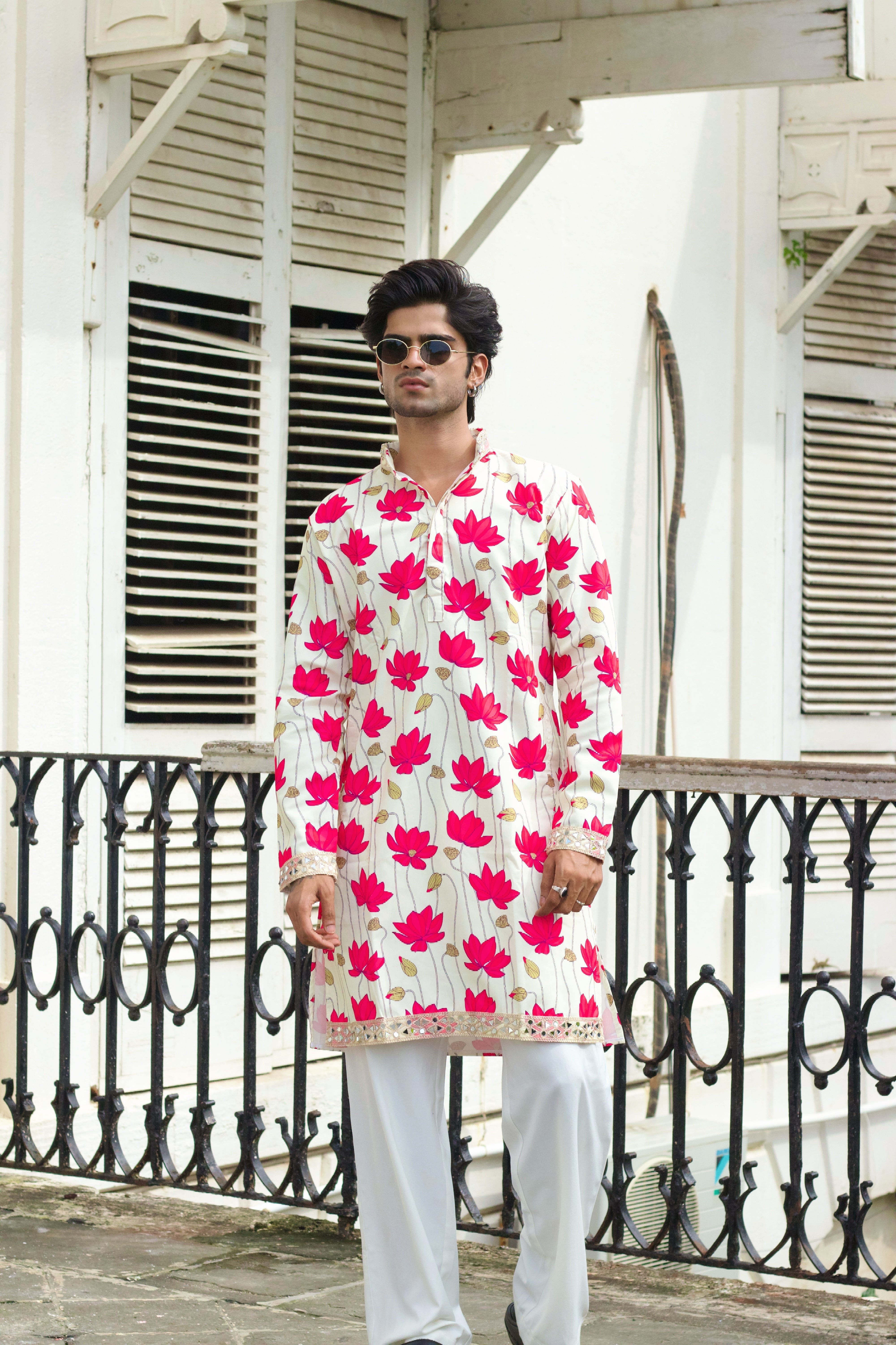 LOTUS VALLEY PRINTED DESIGNER KURTA