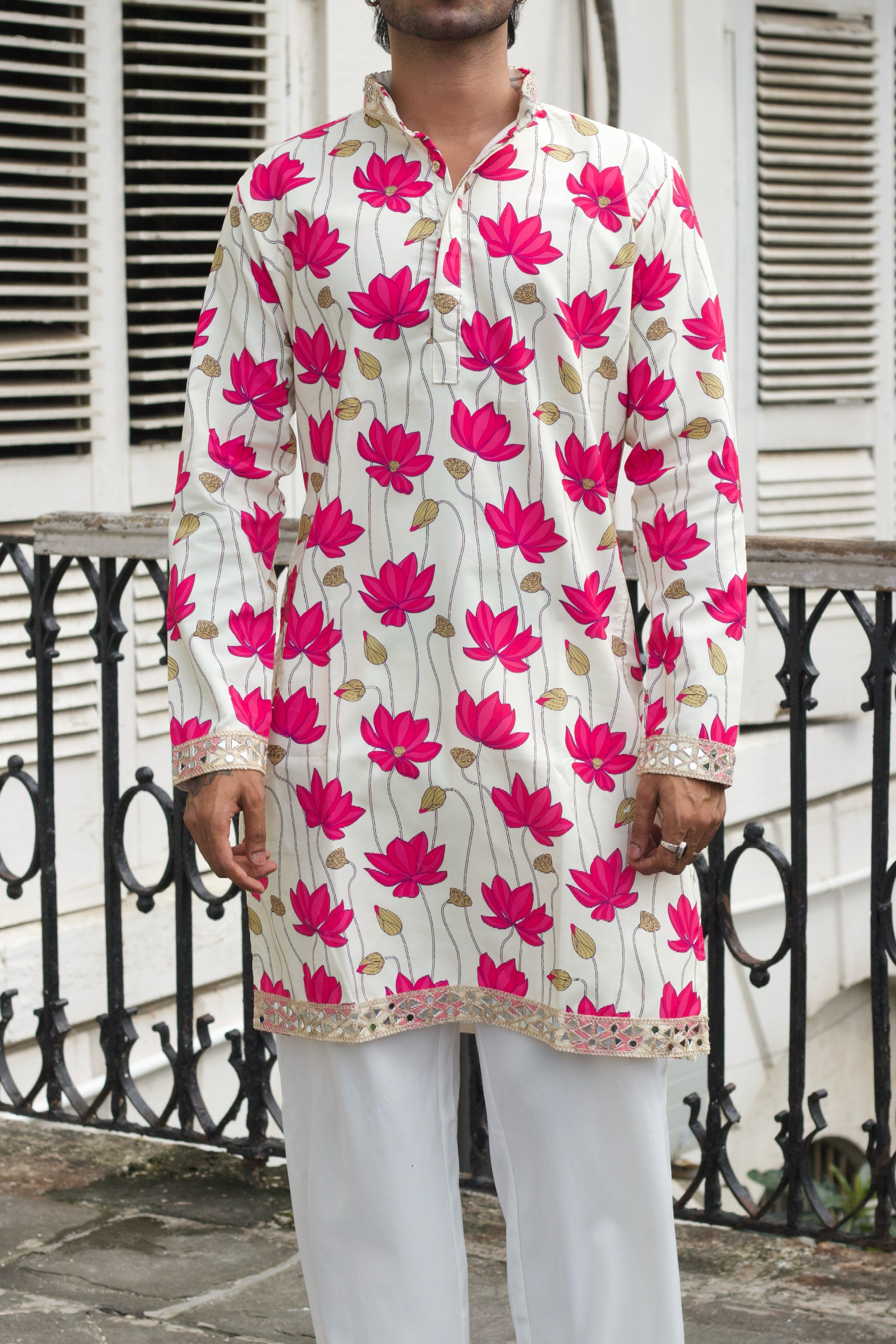 LOTUS VALLEY PRINTED DESIGNER KURTA
