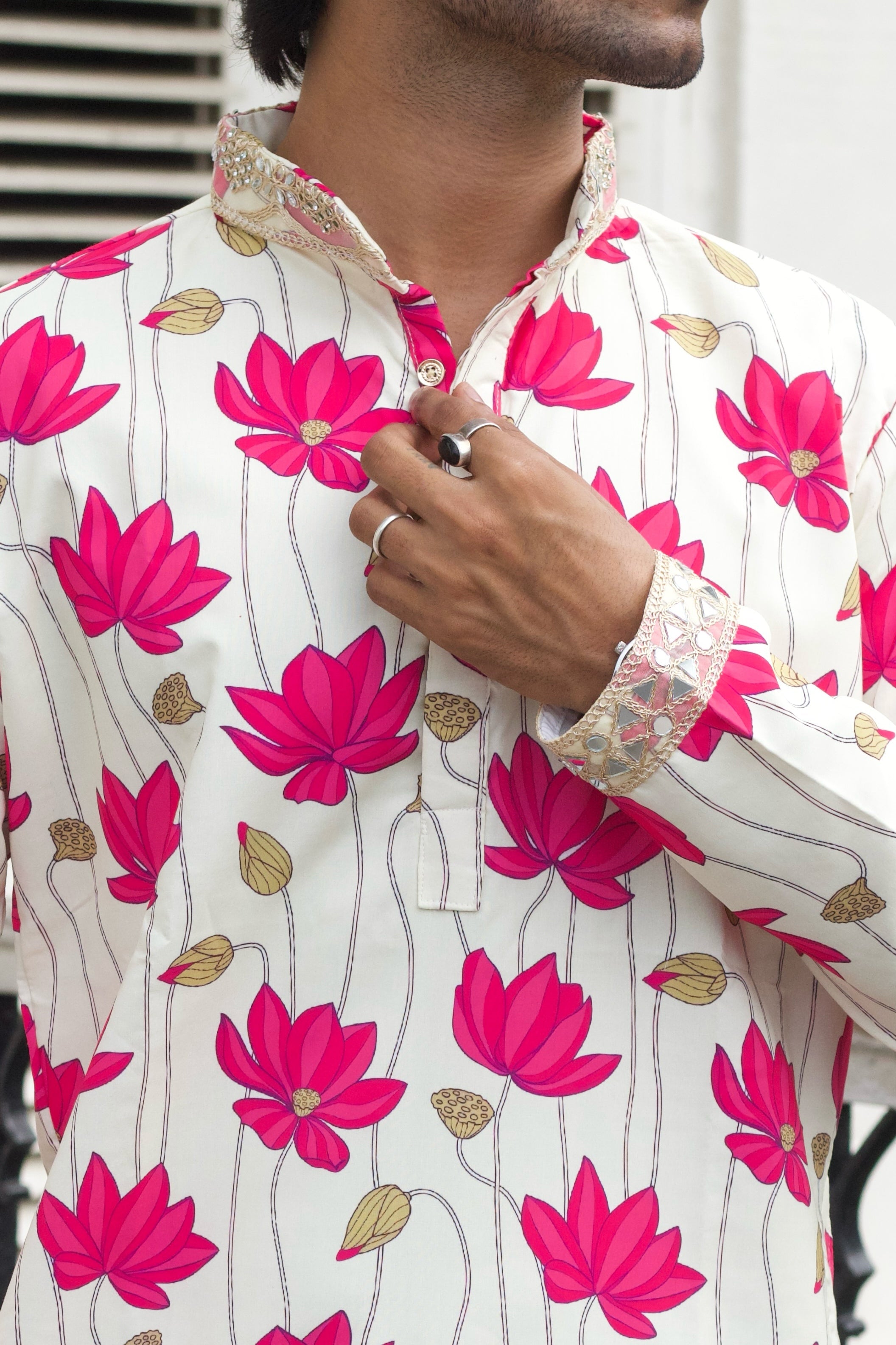 LOTUS VALLEY PRINTED DESIGNER KURTA