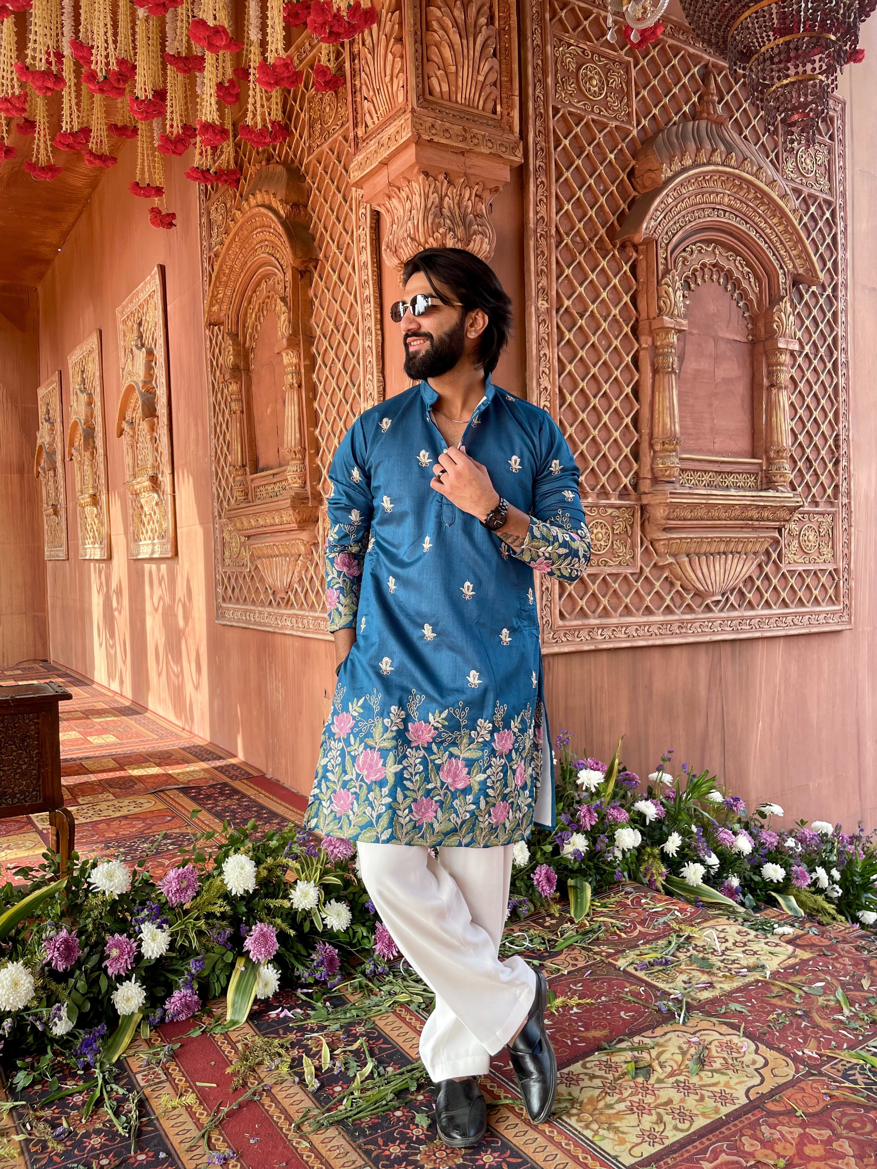 KAMAL VARNA EMBROIDERED EXCLUSIVE KURTA