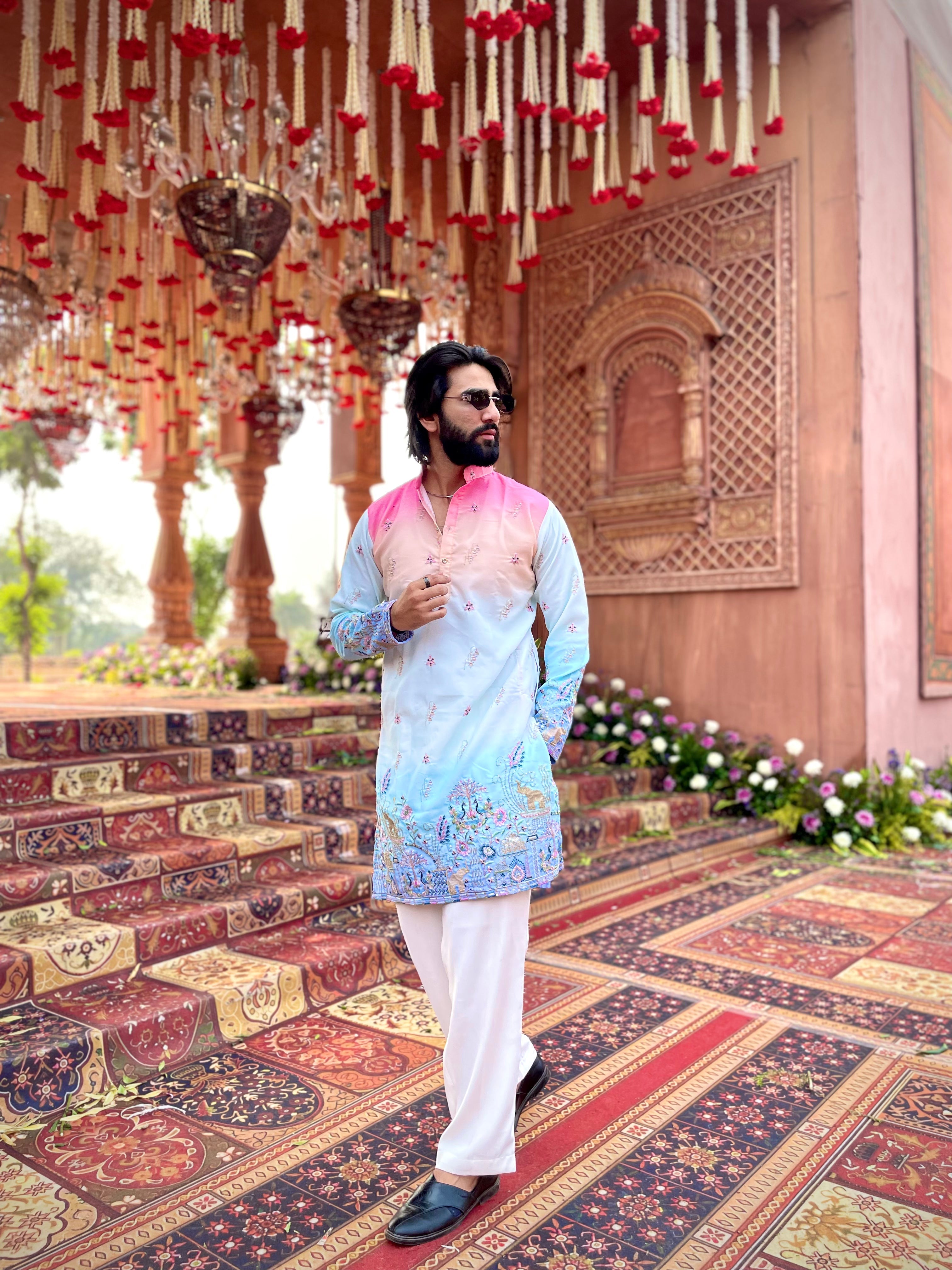 CARNIVAL THEMED EMROIDERED EXCLUSIVE KURTA