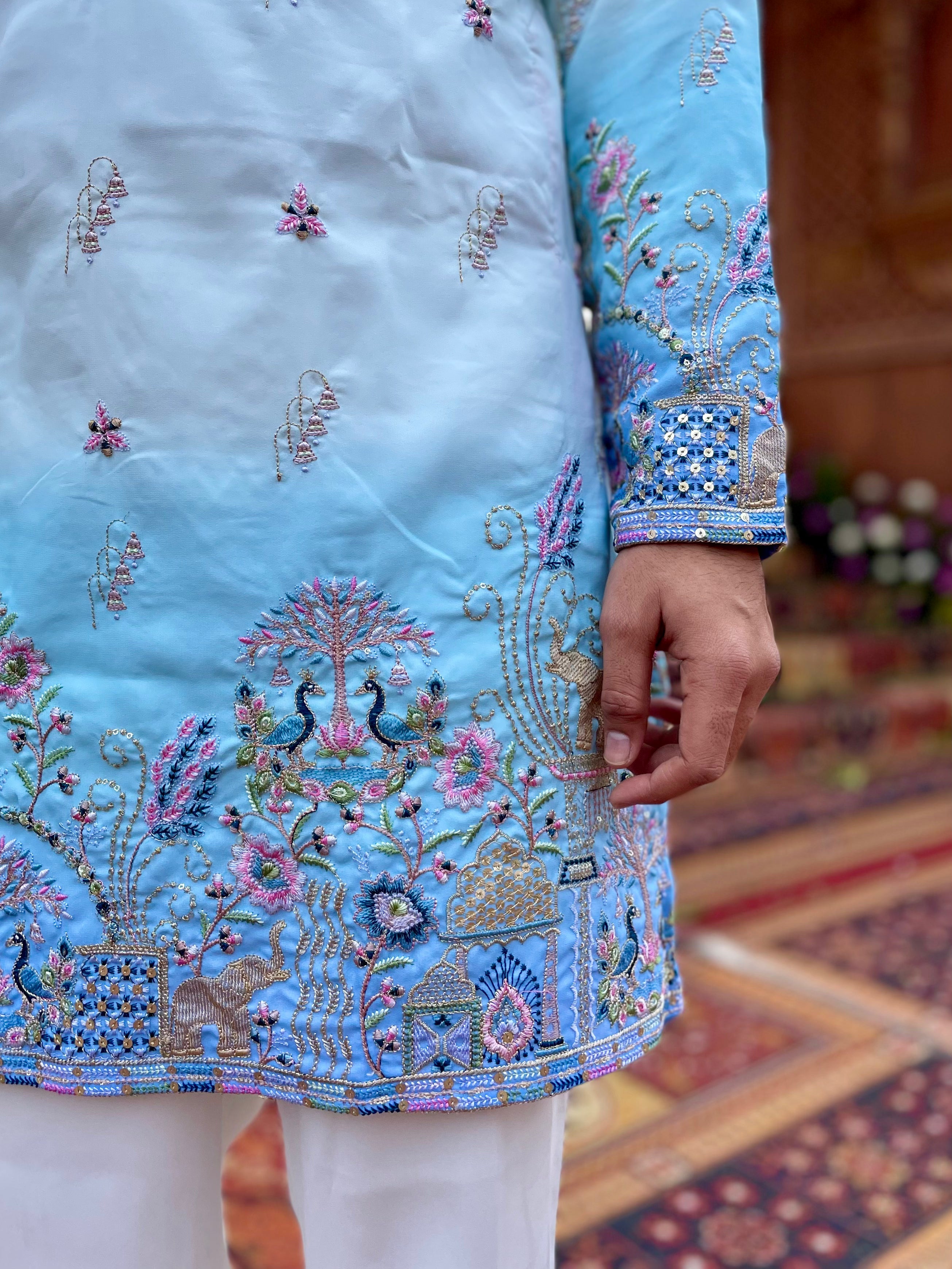 CARNIVAL THEMED EMROIDERED EXCLUSIVE KURTA