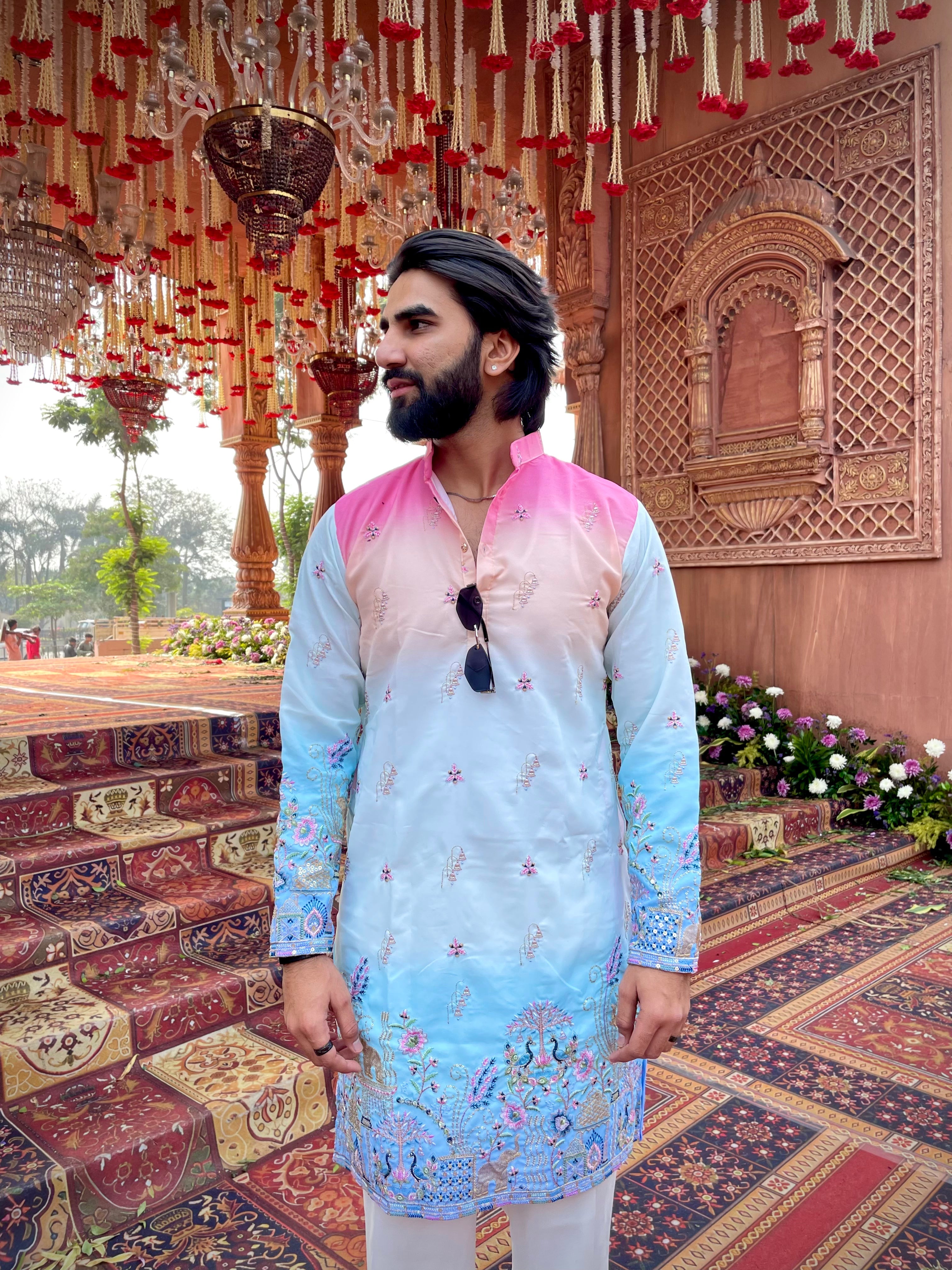CARNIVAL THEMED EMROIDERED EXCLUSIVE KURTA