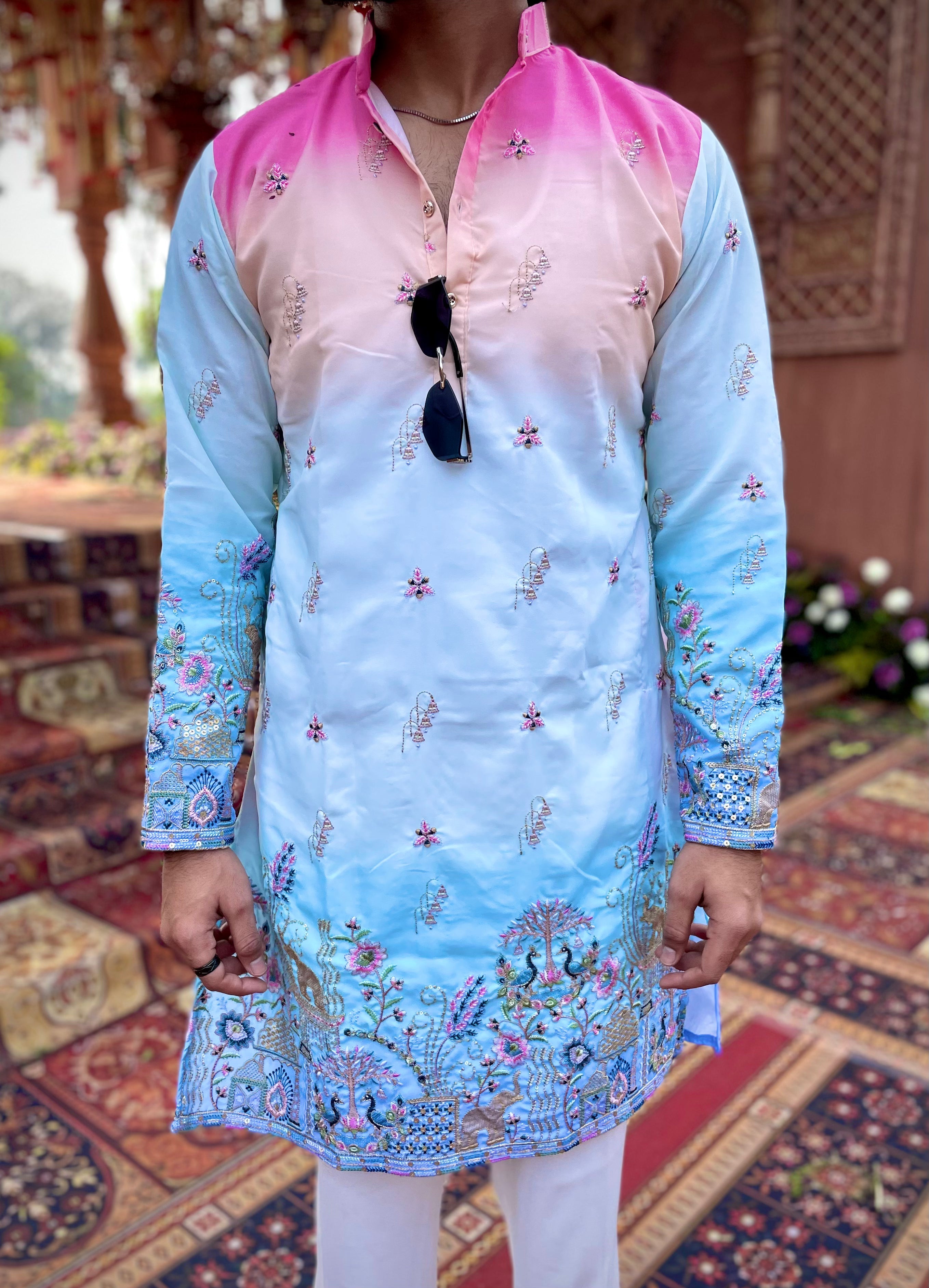 CARNIVAL THEMED EMROIDERED EXCLUSIVE KURTA